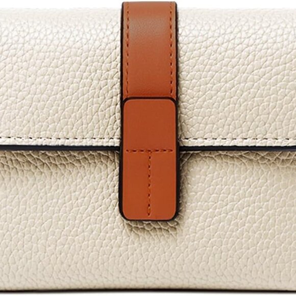 Small Leather Women's Wallet RFID Trifold Compact Wallet with Coin Pocket - Picture 1 of 8